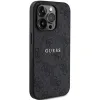 Guess 4G Kollekció Bőr Fém Logós MagSafe iPhone 14 Pro tok - Fekete - 2. kép