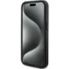 Guess 4G Kollekció Bőr Fém Logós MagSafe iPhone 14 Pro tok - Fekete - 3. kép