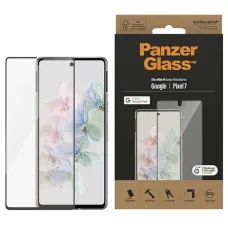 PanzerGlass Ultra-Wide Fit Antibakteriális Edzett Üveg Google Pixel 7 - fekete kerettel üvegfólia