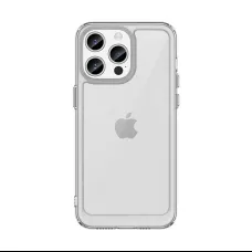 Megerősített tok rugalmas kerettel iPhone 15 Pro Outer Space - átlátszó