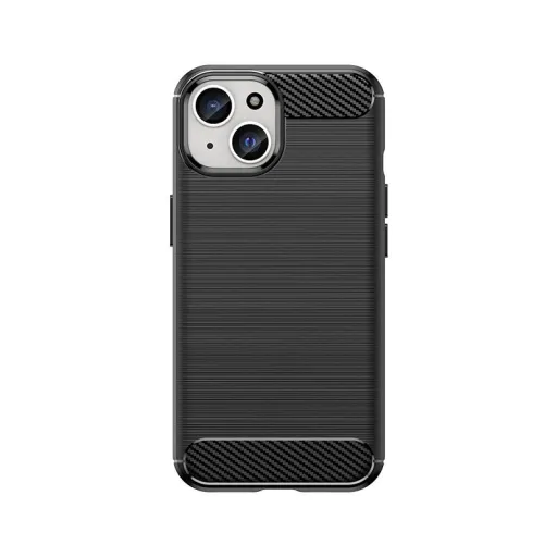 Rugalmas karbon minta tok iPhone 15 - fekete Rugalmas karbon minta tok iPhone 15 - fekete