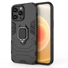 Ring Armor tok iPhone 14 Pro páncélozott tok mágneses tartógyűrűvel fekete