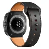 Tech-Protect Leatherfit szíj Samsung Galaxy Watch Ultra (47mm) - Fekete - 1. kép