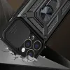 Hybrid Armor Camshield tok iPhone 13 Pro Max kameravédő takaróval fekete - 0. kép