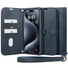 Spigen Wallet S Pro tok iPhone 15 Pro - sötétkék