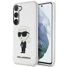 Eredeti Pouch KARL LAGERFELD Ikonik Karl Lagerfeld KLHCS23SHNIKTCT Samsung Galaxy S23 átlátszó tok