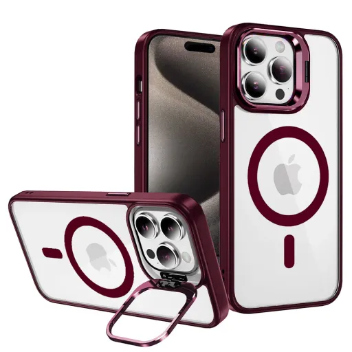 Tel Protect Kickstand Magsafe tok iPhone 11 burgundy Tel Protect Kickstand Magsafe tok iPhone 11 burgundy
