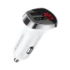 Borofone Autós töltő BZ15 Auspicious - 2xUSB - 2,4A USB Type C kábellel fehér - 3. kép