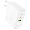 Borofone hálózati töltő BN11 Imperial - USB + 2xType C - QC 3.0 PD 100W fehér - 2. kép