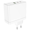 Borofone hálózati töltő BN11 Imperial - USB + 2xType C - QC 3.0 PD 100W fehér - 0. kép