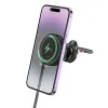 Borofone autós tartó BH208 Mona mágneses, indukciós töltéssel és Type C kábellel a szellőzőre, fekete magsafe - 0. kép
