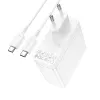 Borofone hálózati töltő BN11 Imperial - USB + 2xType C - QC 3.0 PD 100W Type C - Type C kábellel fehér - 4. kép