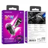 Borofone Autós töltő BZ29 Ray - Type C - PD 30W 3A Type C - Lightning átlátszó-fekete - 4. kép