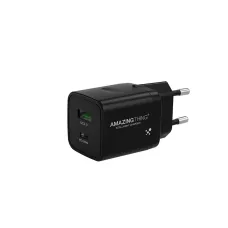 Amazing Thing fali töltő Speed Pro EUPD20WB - USB + Type C - QC 3.0 PD 20W 3A fekete