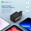 Amazing Thing fali töltő Speed Pro EUPD20WB - USB + Type C - QC 3.0 PD 20W 3A fekete - 4. kép