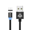 BeeGeek AUTM-1M USB/USB-C kábel 1m fekete USB - Type-C(USB-C) töltő kábel, mágneses fejjel - 0. kép