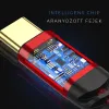 BeeGeek SCAP42-1M USB-C/USB-C (Type-c) 1m piros-fekete töltő kábel - 3. kép