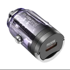 Borofone autós töltő BZ29 Ray - Type C - PD 30W 3A átlátszó-lila