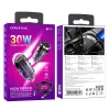 Borofone autós töltő BZ29 Ray - Type C - PD 30W 3A Type C to Lightning átlátszó-lila - 3. kép