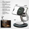 Amazing Thing vezeték nélküli Magsafe Thunder Pro töltőállomás 3 az 1-ben TP24002BK - PD 22,5W Type C - Type C fekete - 2. kép