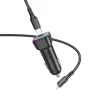 Borofone BZ28 Trophie autós töltő - Type C - PD 30W 3A Type C - Lightning kábel fekete - 2. kép