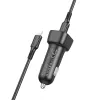 Borofone BZ28 Trophie autós töltő - Type C - PD 30W 3A Type C - Lightning kábel fekete - 3. kép