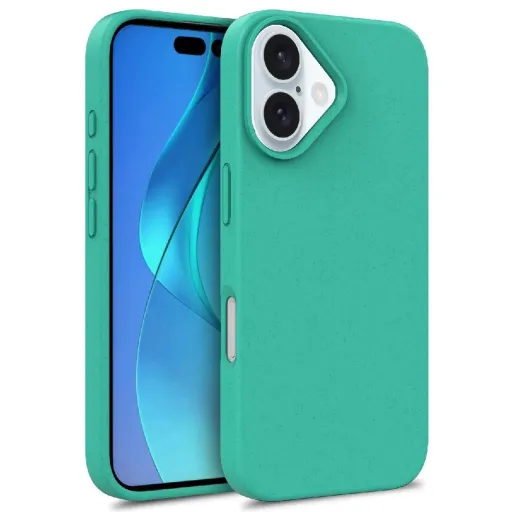 Többszínű Búzaszál Tok MagSafe iPhone 16-hoz - menta Többszínű Búzaszál Tok MagSafe iPhone 16-hoz - menta