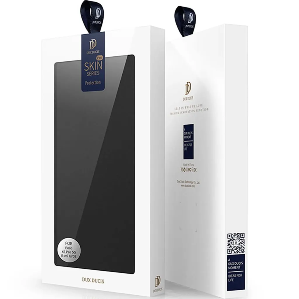 Dux Ducis Skin Pro tok Xiaomi Poco X6 Pro 5G / Redmi K70E készülékhez fliptok és kártyatartóval - fekete - 7