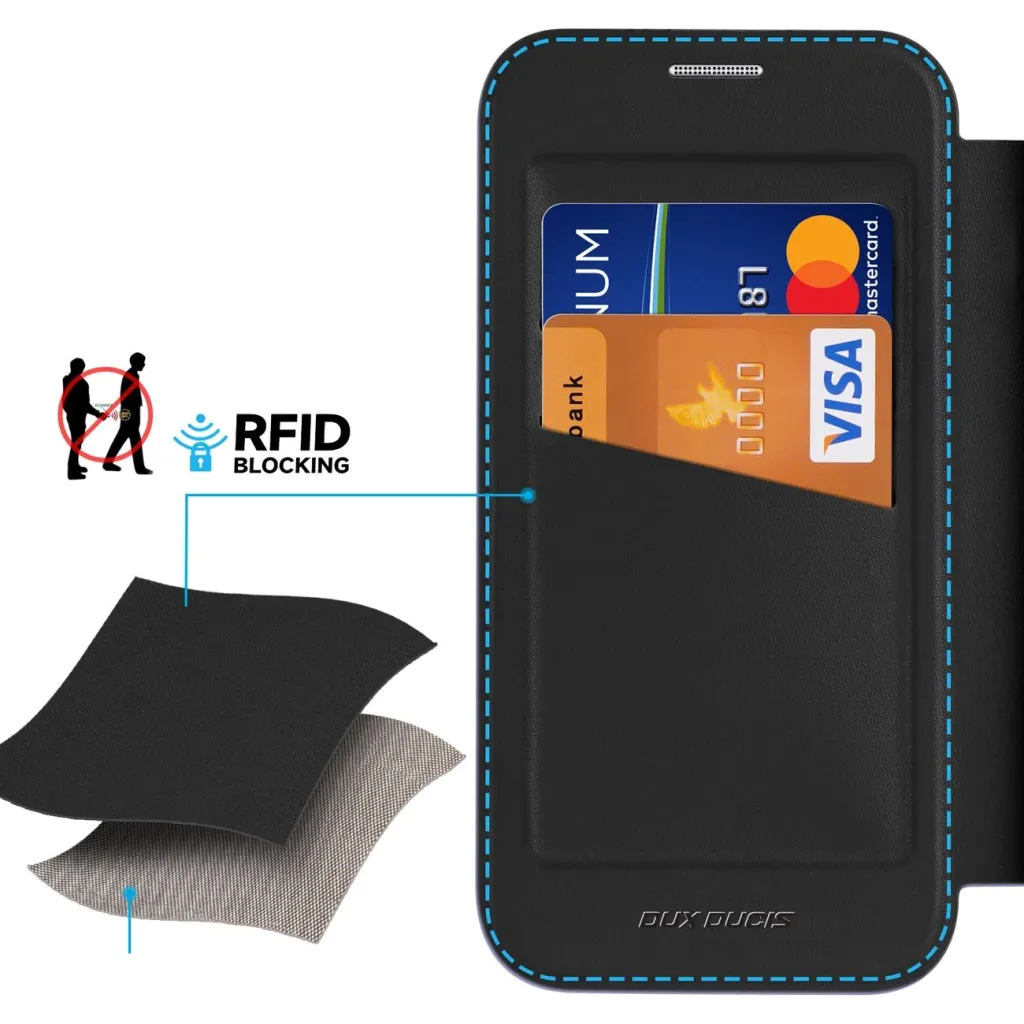 Dux Ducis Skin X Pro iPhone 16 tok MagSafe kompatibilitással és fliptok - fekete - 13