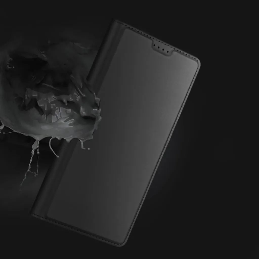 Dux Ducis Skin Pro iPhone 16 Pro fliptok kártyatartóval - fekete tok - 13