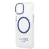 Guess Metal Outline MagSafe tok iPhone 14 Plus - kék - 4. kép