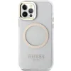 Guess Metal Outline Magsafe iPhone 12 / iPhone 12 Pro tok - arany - 1. kép