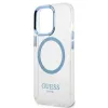 Guess Metal Outline MagSafe iPhone 13 Pro / iPhone 13 tok - kék - 4. kép