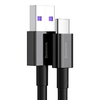 Baseus Superior USB - USB Type-C gyors töltés adatkábel 66 W (11 V / 6 A) Huawei SuperCharge SCP 1 m fekete (CATYS-01) - 0. kép