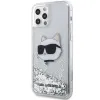 Karl Lagerfeld KLHCP12MLNHCCS iPhone 12/ 12 Pro 6.1" silver/silver hardcase Glitter Choupette Head - 0. kép