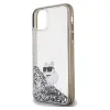 Karl Lagerfeld Liquid Glitter Choupette tok iPhone 11 - átlátszó - 4. kép