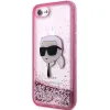 Karl Lagerfeld KLHCI8LNKHCP iPhone 7/8/ SE 2020/2022 pink/pink hardcase Glitter Karl Head tok - 0. kép