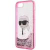 Karl Lagerfeld KLHCI8LNKHCP iPhone 7/8/ SE 2020/2022 pink/pink hardcase Glitter Karl Head tok - 4. kép