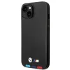 Case BMW BMHCP14S22PTDK iPhone 14 6.1 "black / black Leather Stamp Tricolor - 0. kép