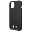 Case BMW BMHCP14S22PTDK iPhone 14 6.1 "black / black Leather Stamp Tricolor - 4. kép