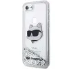 Karl Lagerfeld KLHCI8LNHCCS iPhone 7/8/SE 2020/2022 ezüst/ezüst keménytok Glitter Choupette Fej tok - 0. kép