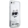 Karl Lagerfeld KLHCI8LNHCCS iPhone 7/8/SE 2020/2022 ezüst/ezüst keménytok Glitter Choupette Fej tok - 2. kép