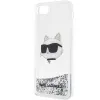 Karl Lagerfeld KLHCI8LNHCCS iPhone 7/8/SE 2020/2022 ezüst/ezüst keménytok Glitter Choupette Fej tok - 4. kép