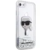 Karl Lagerfeld KLHCI8LNKHCH iPhone 7/8/SE 2020/2022 ezüst/ezüst kemény tok Glitter Karl Head - 2. kép