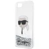 Karl Lagerfeld KLHCI8LNKHCH iPhone 7/8/SE 2020/2022 ezüst/ezüst kemény tok Glitter Karl Head - 4. kép