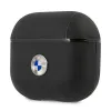 BMW BMA3SSLBK AirPods 3 tok fekete Eredeti Bőr Ezüst Logó - 1. kép