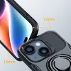 Joyroom Dual Hinge tok iPhone 14 Plus tok állvánnyal és gyűrűtartóval fekete - 4. kép