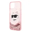 Karl Lagerfeld Glitter Choupette Head tok iPhone 14 Plus - rózsaszín - 4. kép