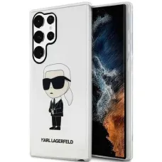 Karl Lagerfeld KLHCS23LHNIKTCT S23 Ultra S918 átlátszó kemény tok Ikonik Karl Lagerfeld