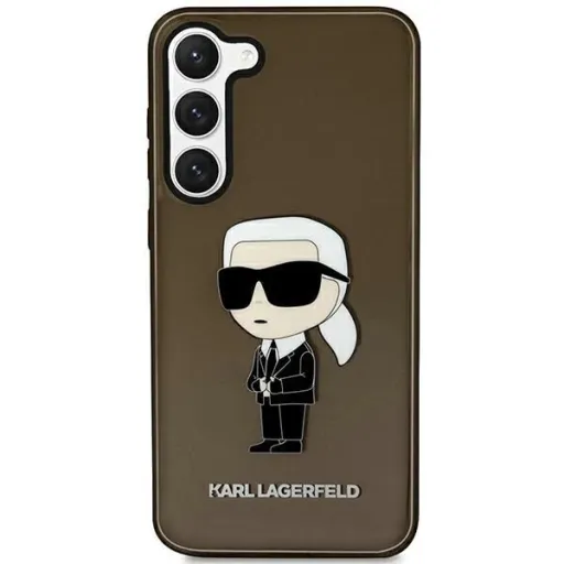 Karl Lagerfeld KLHCS23SHNIKTCK S23 S911 fekete/fekete kemény tok Ikonik Karl Lagerfeld